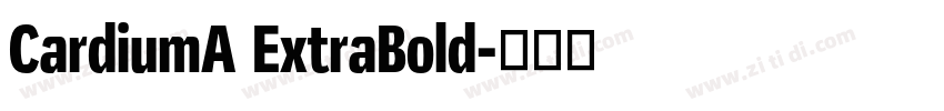 CardiumA ExtraBold字体转换